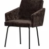 Eetkamerstoel Mount 3D Chenille Donkerbruin - Loft24.nl