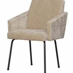 Eetkamerstoel Mount 3D Chenille Zand - Loft24.nl