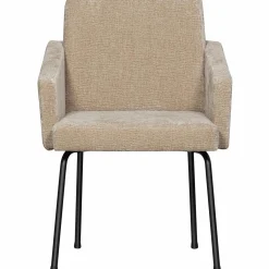 Eetkamerstoel Mount 3D Chenille Zand - Loft24.nl