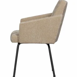 Eetkamerstoel Mount 3D Chenille Zand - Loft24.nl