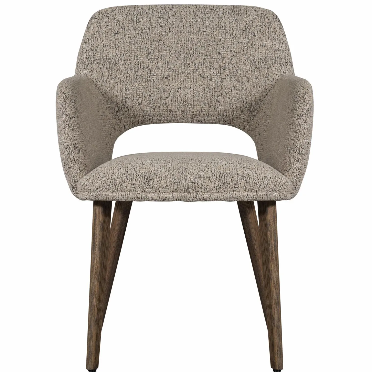 Eetkamerstoel Murat Bruin onderstel - Naturel/Bruin - Loft24.nl