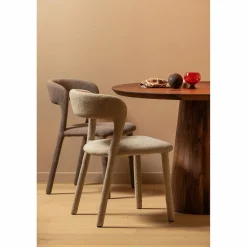 Eetkamerstoel Noble Geweven - Taupe - Loft24.nl