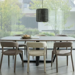 Eetkamerstoel Noble Geweven - Zand - Loft24.nl