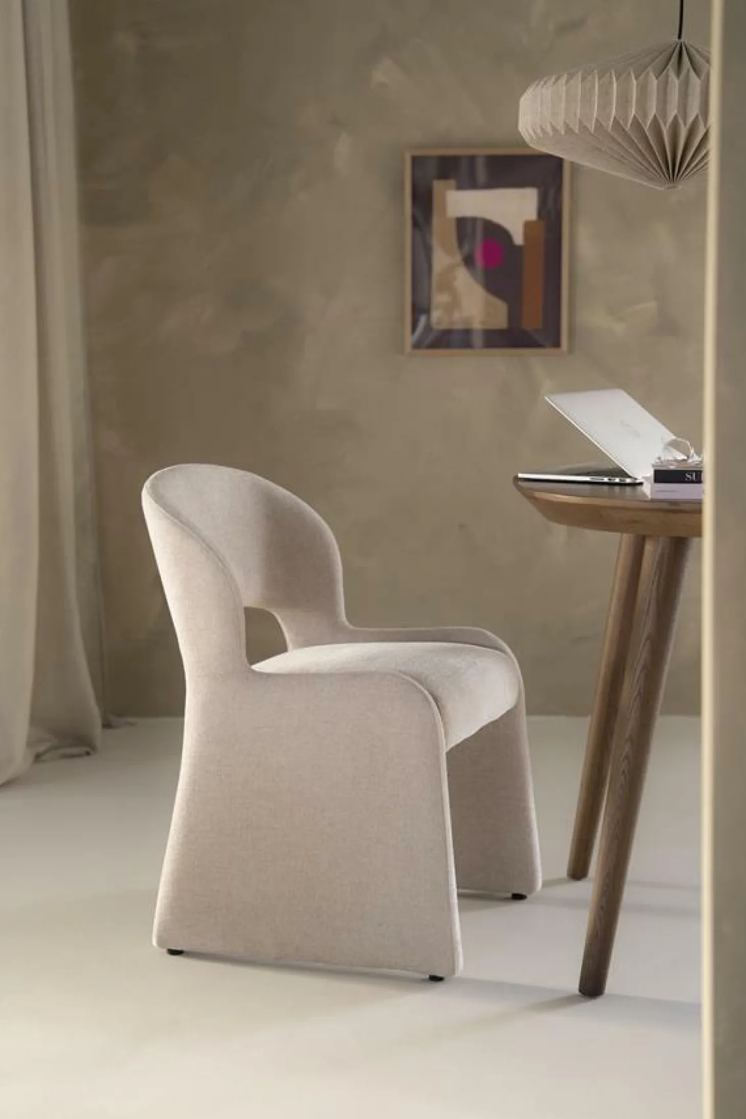 Eetkamerstoel Odette - Taupe - Loft24.nl