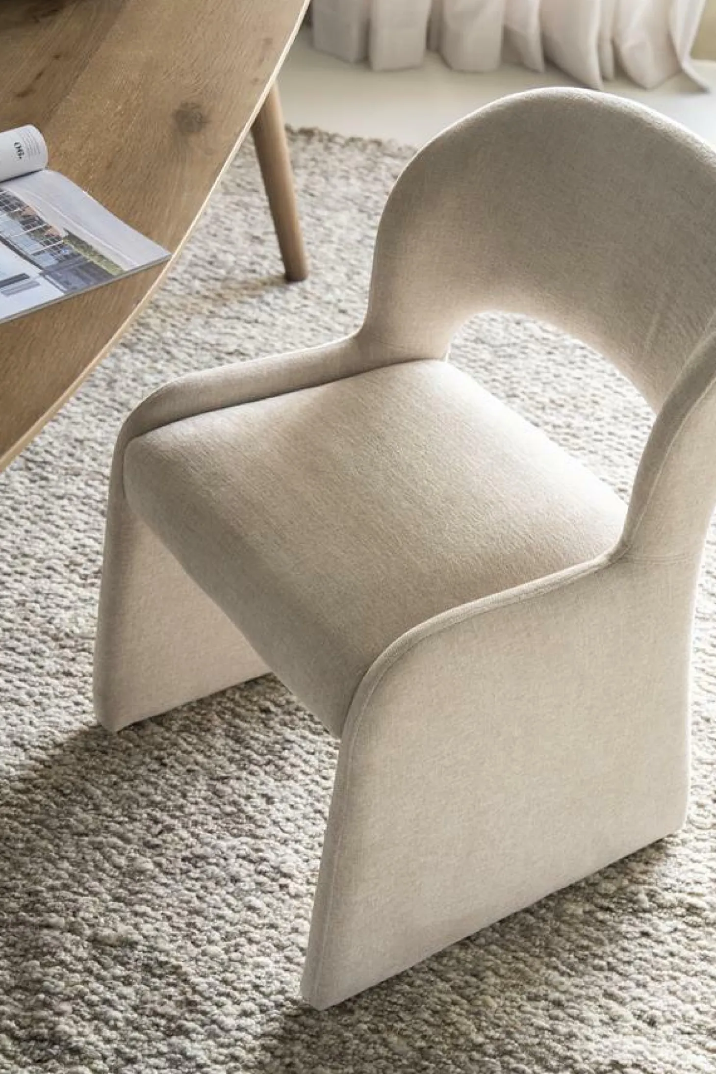 Eetkamerstoel Odette - Taupe - Loft24.nl