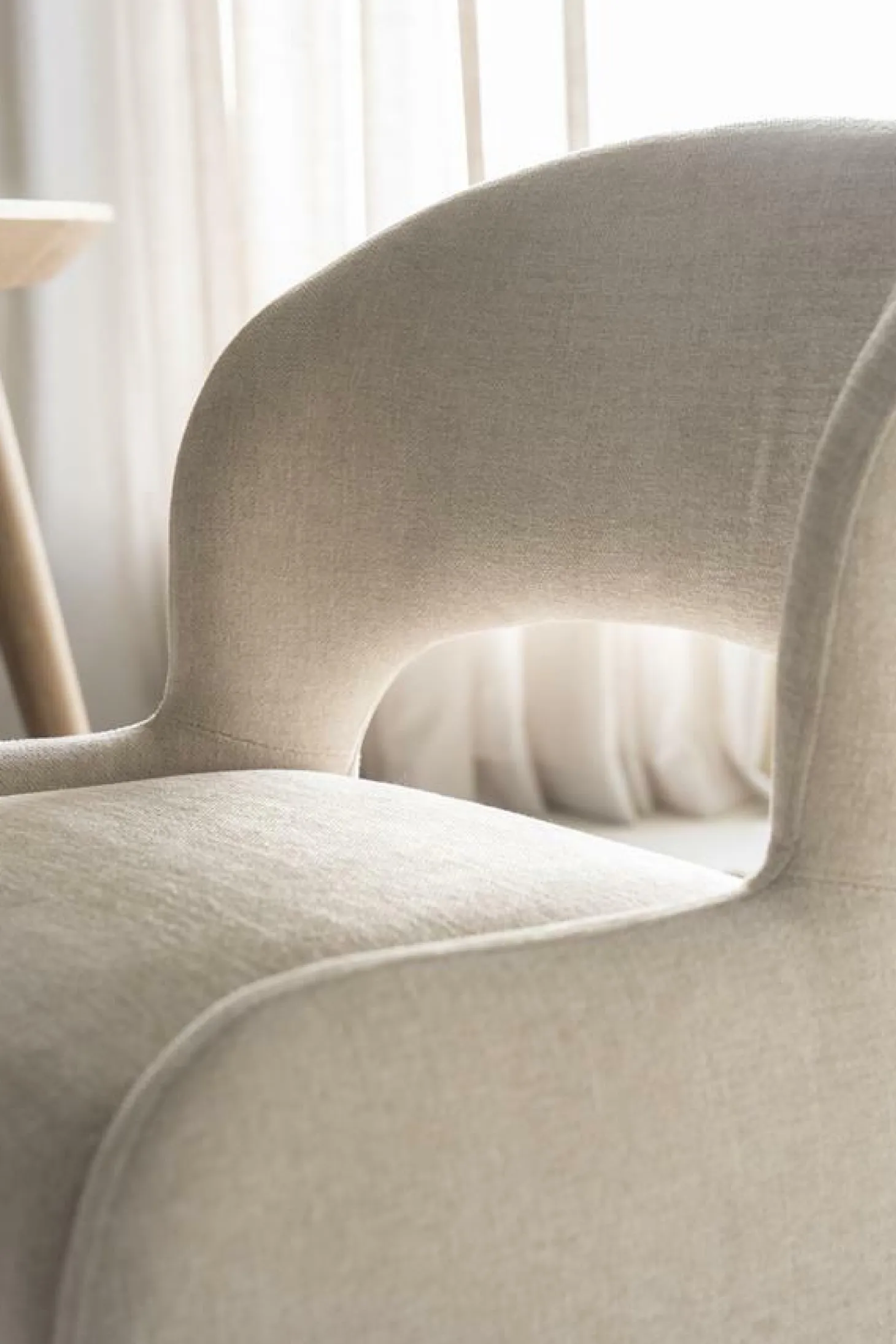 Eetkamerstoel Odette - Taupe - Loft24.nl