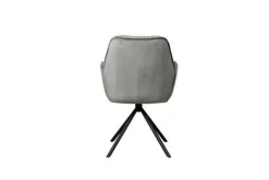 Eetkamerstoel Palma met armleuning - Grijs - Loft24.nl