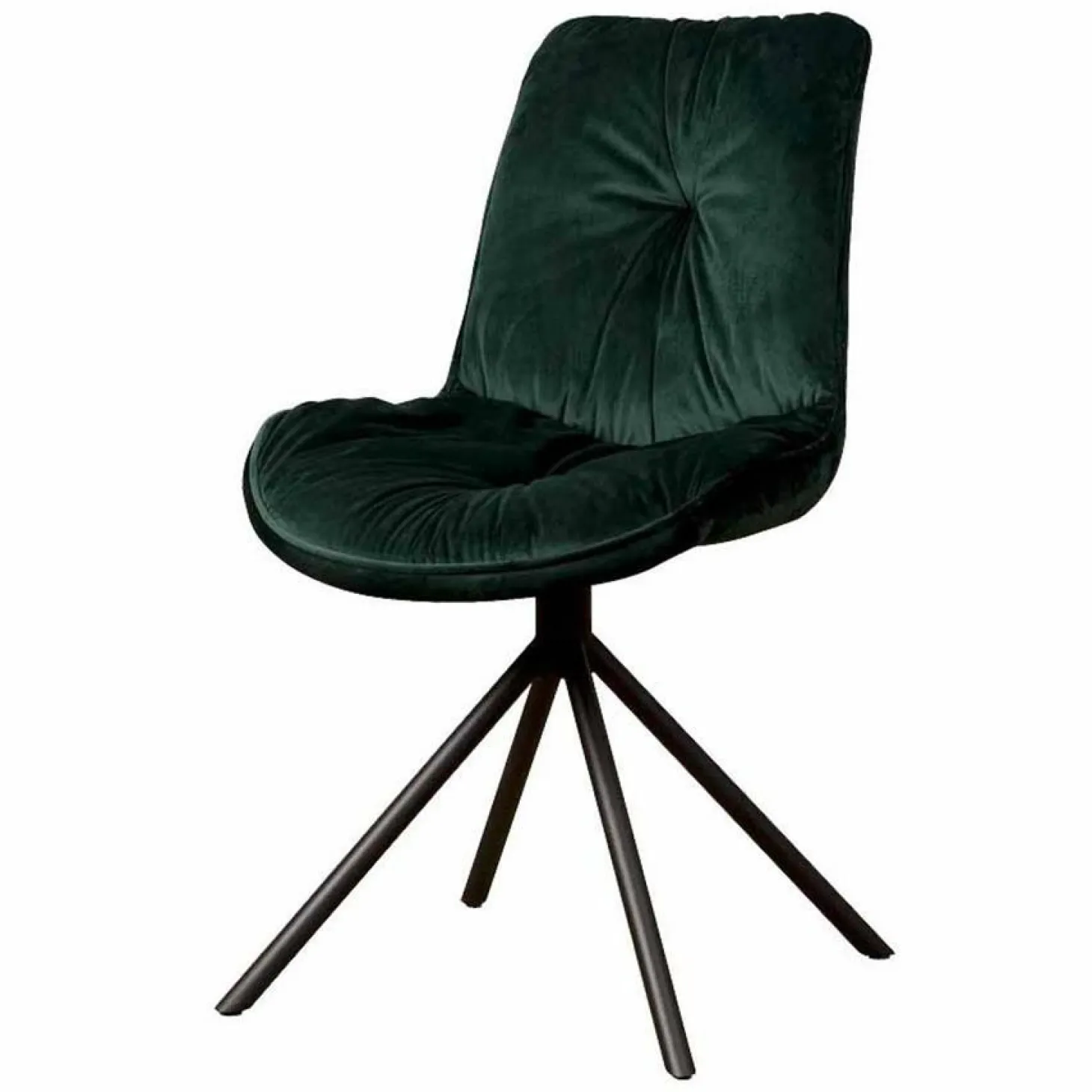 Eetkamerstoel Palma zonder armleuning - Groen - Loft24.nl