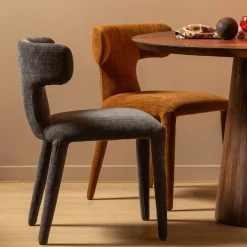 Eetkamerstoel Permit Geweven - Espresso - Loft24.nl