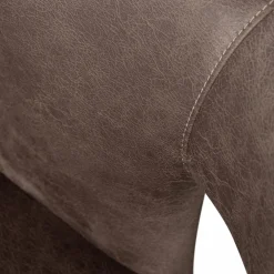 Eetkamerstoel Permit Lederlook - Antraciet - Loft24.nl