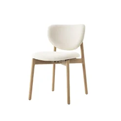 Eetkamerstoel Pimonte Bouclé - Ivory - Loft24.nl