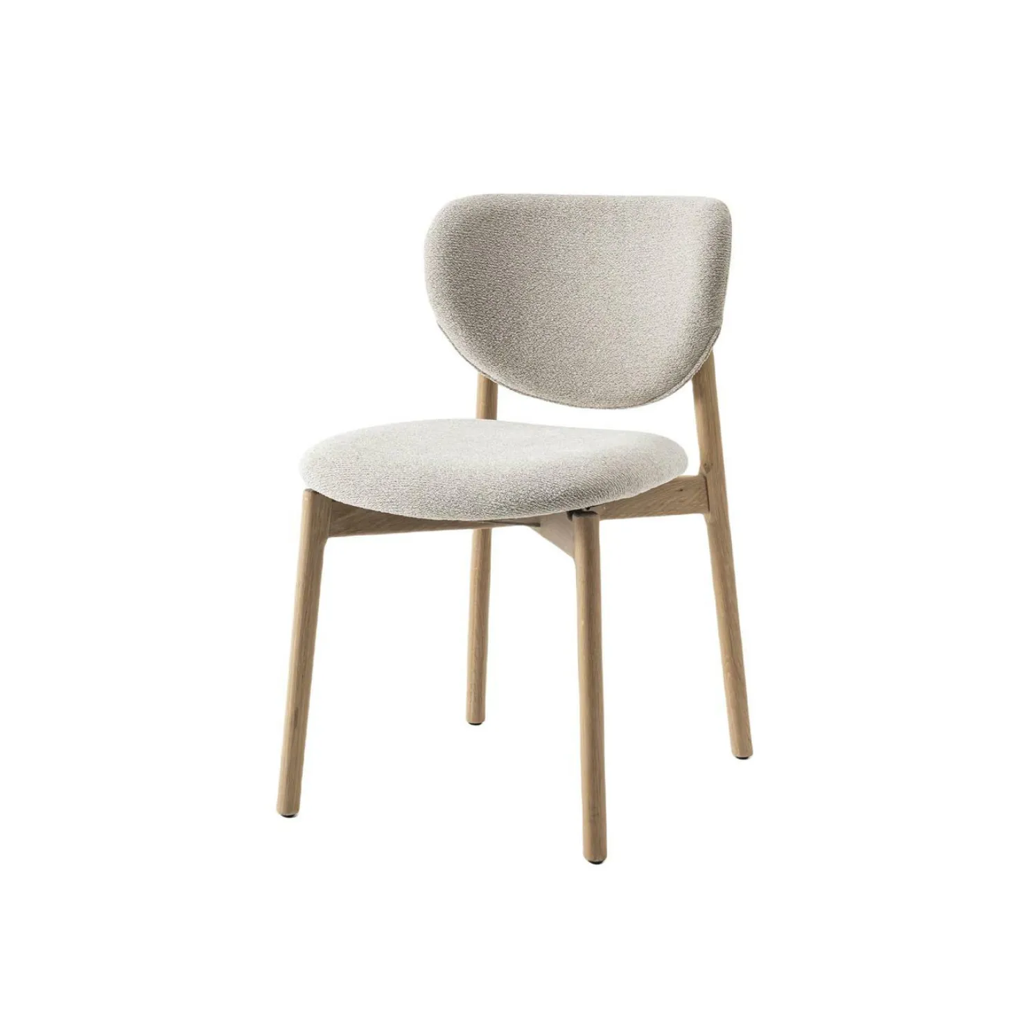 Eetkamerstoel Pimonte Bouclé - Beige - Loft24.nl