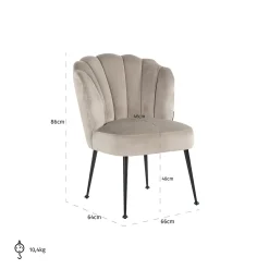 Eetkamerstoel Pippa Velvet - Loft24.nl