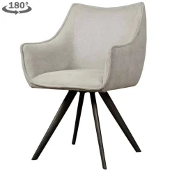 Eetkamerstoel Riviera - Licht grijs - Loft24.nl