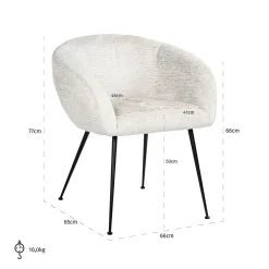 Eetkamerstoel Ruby Chenille - Loft24.nl