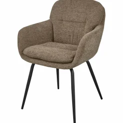 Eetkamerstoel Runa Chenille - Donker Zand - Loft24.nl