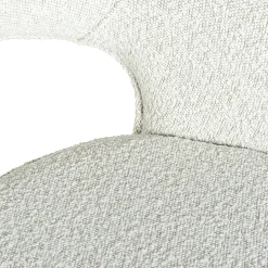 Eetkamerstoel Savoy Bouclé kleur Wit - Loft24.nl
