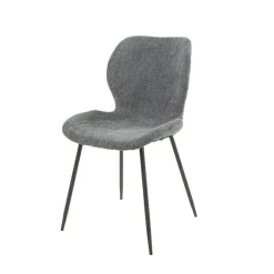 Eetkamerstoel Shell Bouclé - Wit - Loft24.nl