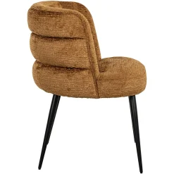 Eetkamerstoel Stella Chenille kleur Cognac - Loft24.nl