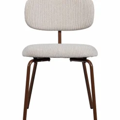 Eetkamerstoel Travis Geweven stof - Off White - Loft24.nl