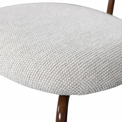 Eetkamerstoel Travis Geweven stof - Off White - Loft24.nl