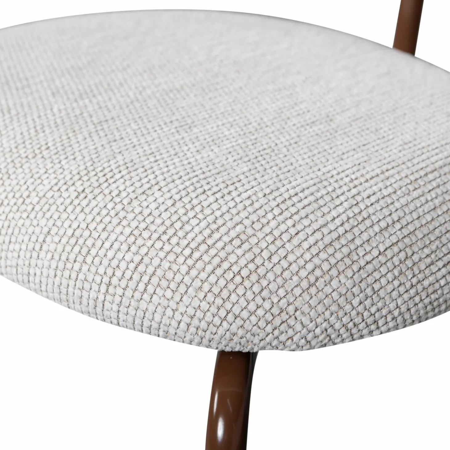 Eetkamerstoel Travis Geweven stof - Off White - Loft24.nl