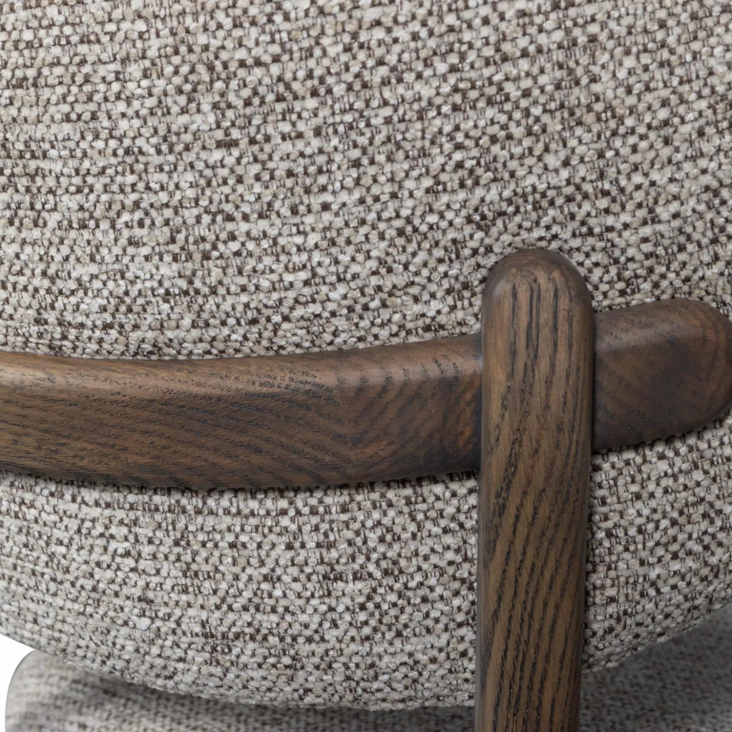 Eetkamerstoel Udarhouten onderstel - Donkerbruin - Loft24.nl