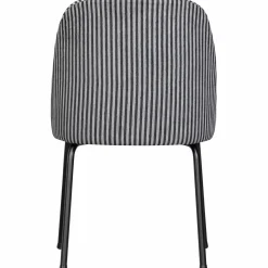 Eetkamerstoel Vogue Streep - Zwart/Grijs - Loft24.nl