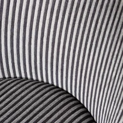 Eetkamerstoel Vogue Streep - Zwart/Grijs - Loft24.nl