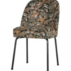 Eetkamerstoel Vogue Velvet - Bouquet Zwart - Loft24.nl