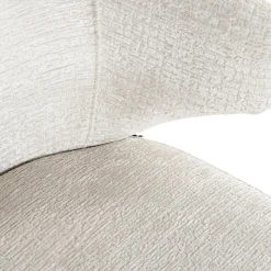 Eetkamerstoel Xandra Chenille kleur Crème - Loft24.nl