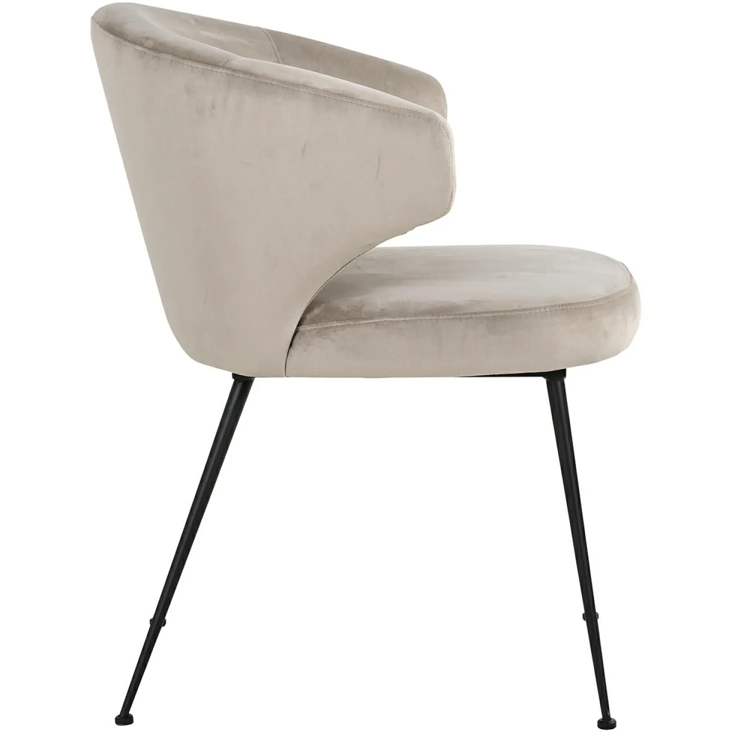 Eetkamerstoel Xandra Velvet kleur Khaki - Loft24.nl