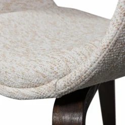 Eetkamerstoel Yossi Bruin houten onderstel- Naturel - Loft24.nl