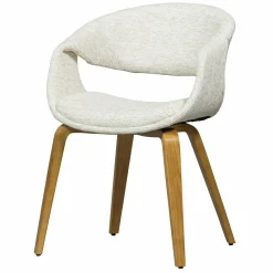 Eetkamerstoel Yossi Naturel houten onderstel - Naturel - Loft24.nl