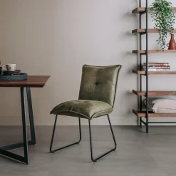 Eetkamerstoelstoel Seda - Groen - Loft24.nl