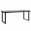 Eettafel Beaumont Faux Marmer 230 x 90 cm - Zwart - Loft24.nl