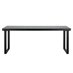 Eettafel Beaumont Faux Marmer 230 x 90 cm - Zwart - Loft24.nl