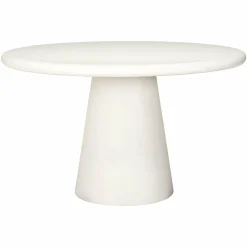 Eettafel Bloomstone Ø130 cm - Wit - Loft24.nl