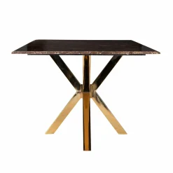 Eettafel Conrad Faux Marmer 200 x 100 cm - Goud - Loft24.nl