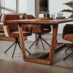 Eettafel Dimaro Sheeshamhout 220 cm - Loft24.nl