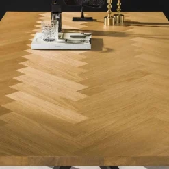 Eettafel Fine Visgraat 200cm - Naturel Eiken - Loft24.nl