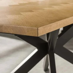 Eettafel Fine Visgraat 200cm - Naturel Eiken - Loft24.nl