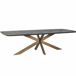 Eettafel Hayley eiken 280 x 110 cm - Zwart - Loft24.nl