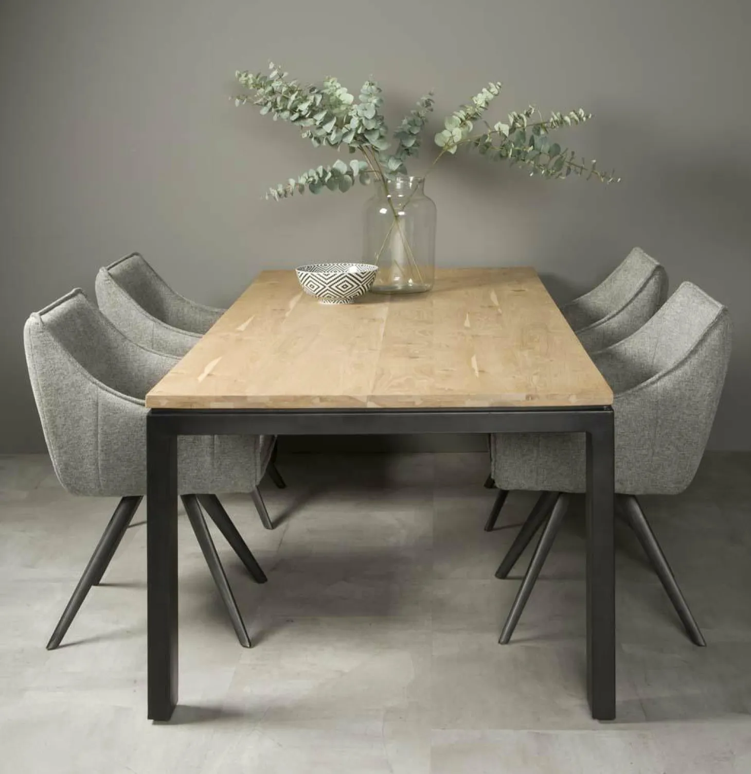 Eettafel Lido Eiken en Metaal - 200 cm - Loft24.nl