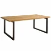 Eettafel Lucca Teak met metalen poten - 180 cm - Loft24.nl