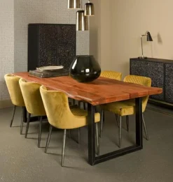 Eettafel Nicosia Boomstam Mangohout - 200 cm - Loft24.nl