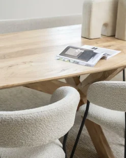 Eettafel Nikki Acaciahout 280 x 100 cm - Naturel - Loft24.nl