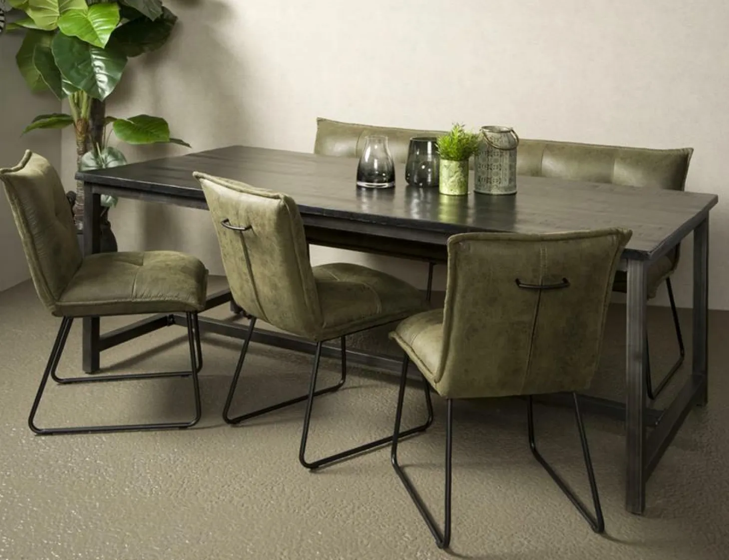 Eettafel Paterno Zwart - 200 cm - Loft24.nl