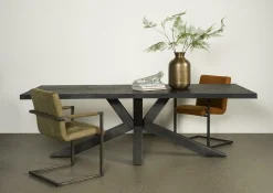 Eettafel Sovana Zwart - 240 cm - Loft24.nl