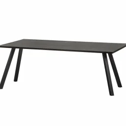 Eettafel Tablo Eiken, Met 2-standen poot, kleur Blacknight - 180 cm - Loft24.nl